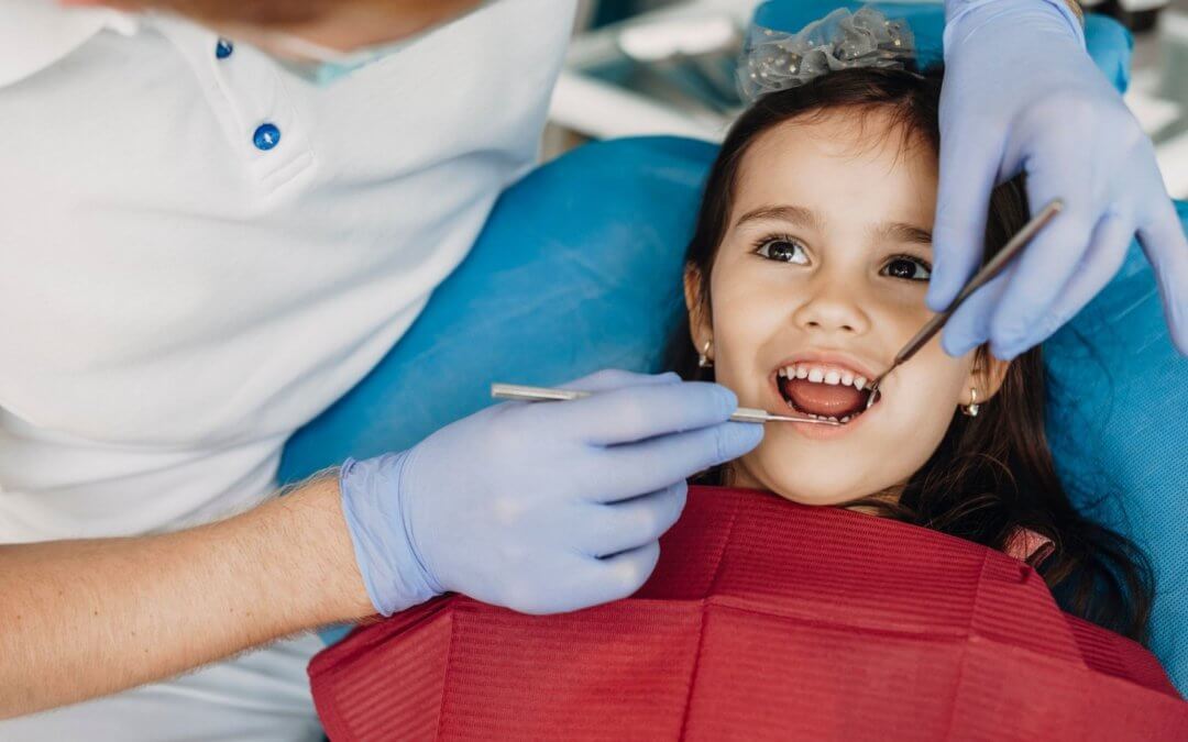 young patient undergoing dental exam